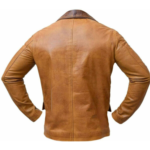 Cartaxis Arthur Stylish Tan Brown Jacket, Morgan Real Leather Coat, Genuine Classic Gaming Redemption Brown Wear - Image 3