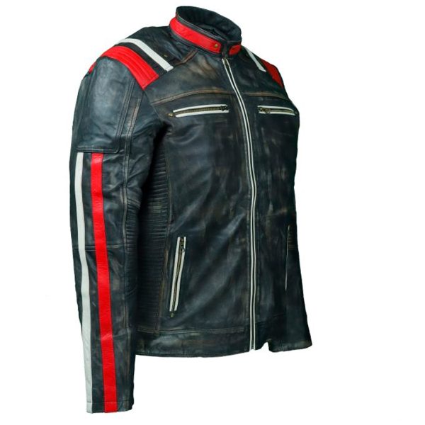 Cartaxis Cafe Racer Retro 3 Jacket - Classic Biker Adventure, Classic Distressed Vintage Appeal For Casual Or Party Wear - Image 4