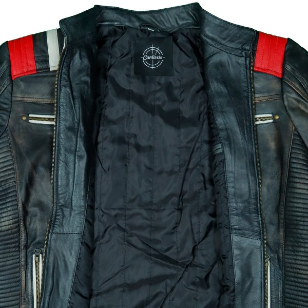 Cartaxis Cafe Racer Retro 3 Jacket - Classic Biker Adventure, Classic Distressed Vintage Appeal For Casual Or Party Wear - Image 7