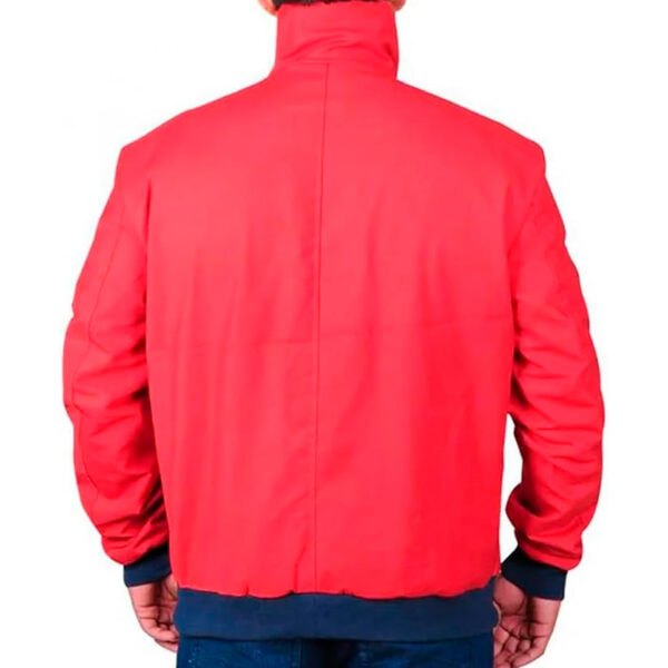 Cartaxis Mens David HOT RED Hasselhoff Beach Style Baywatch Life Guard Bomber Cotton Jacket - Image 3