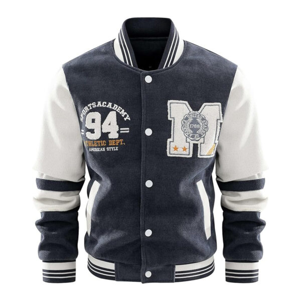 Cartaxis Men's Varsity Jacket College Letterman Baseball Bomber Jacket Lightweight