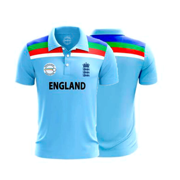 Cartaxis ICC T20 World Cup England Team Fan Jersey, Stretchable 100% Dryfit T-Shirt - Image 5