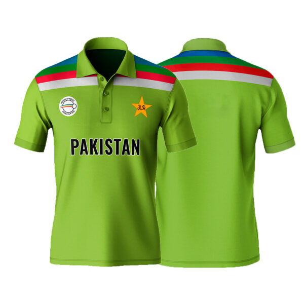 Cartaxis  ICC World Cup Pakistan Winning Fan Jersey Stretchable 100% Dryfit T-Shirt - Image 3