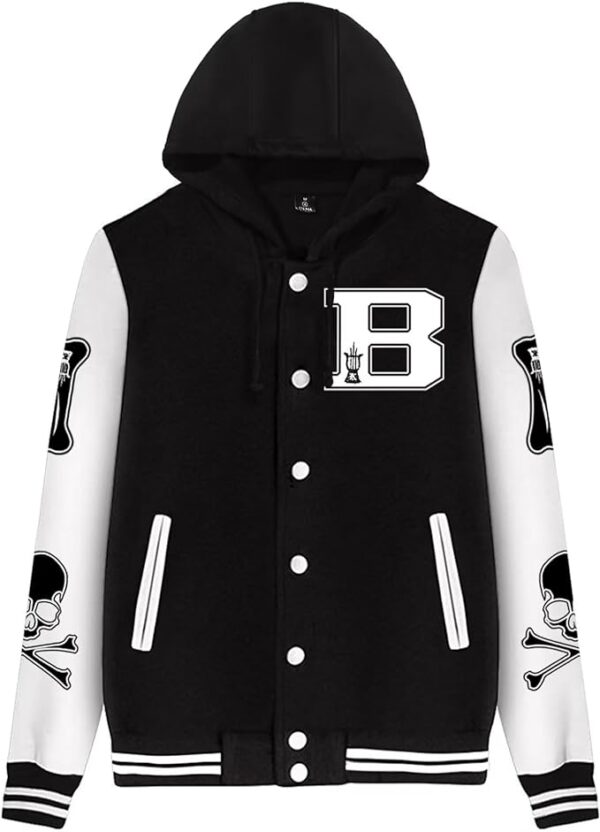 Cartaxis Men's Varsity Baseball Jacket Casual Letterman Bomber Jacket - Image 7