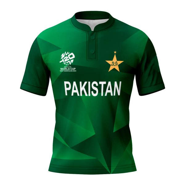 Cartaxis ICC Cricket Worldcup T20 2024 Pakistan Stretchable 100% Dryfit T-Shirt