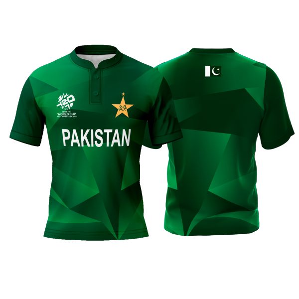 Cartaxis ICC Cricket Worldcup T20 2024 Pakistan Stretchable 100% Dryfit T-Shirt - Image 5